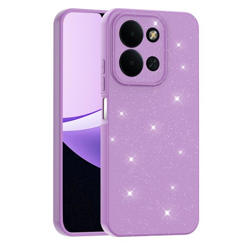 Xiaomi Redmi 15C Kılıf Kamera Korumalı Simli Parıltılı Lüks Silikon