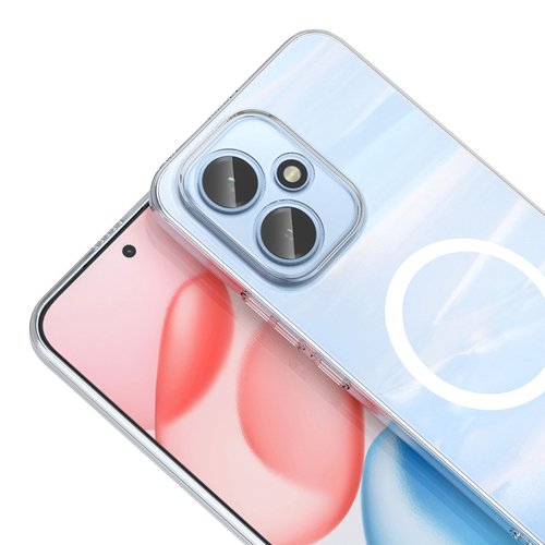 Honor 400 Kılıf Kamera Korumalı MagSafe Şarj Özellikli Lüx Şeffaf London Silikon Kapak