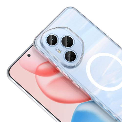 Honor 400 Pro Kılıf Kamera Korumalı MagSafe Şarj Özellikli Lüx Şeffaf London Silikon Kapak