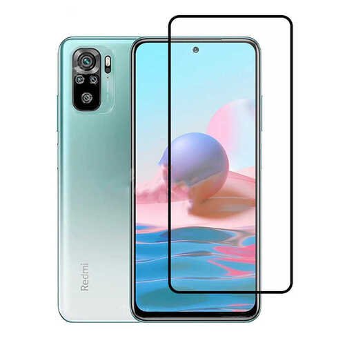 Redmi Note 10S Ekran Koruyucu Ekranı Tam Kaplayan Kenarları Kırılmaya Dayanıklı Cam Koruyucu