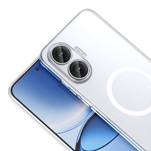 Poco F7 Pro Kılıf Kamera Korumalı MagSafe Şarj Özellikli Lüx Şeffaf London Silikon Kapak