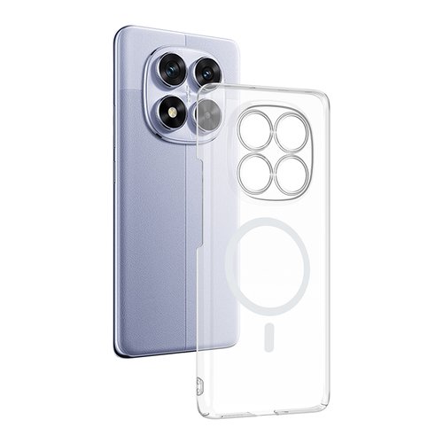 Redmi Note 14 Pro 4G Kılıf Kamera Korumalı MagSafe Şarj Özellikli Lüx Şeffaf London Silikon Kapak