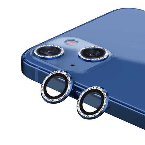 iPhone 13 Kamera Lens Koruyucu Taşlı Tasarım