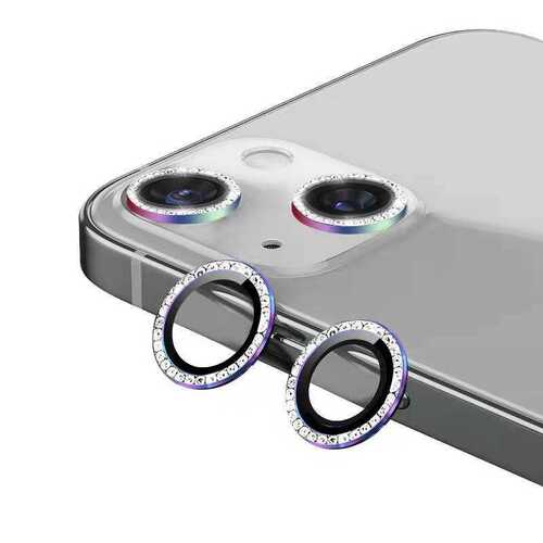 iPhone 13 Kamera Lens Koruyucu Taşlı Tasarım