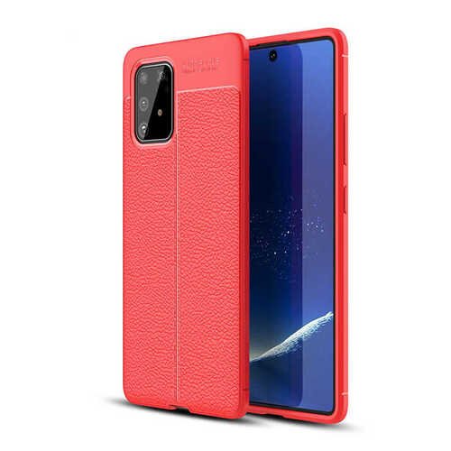 Galaxy A91 Deri Desenli Kamera Korumalı Kalite Silikon Kılıf