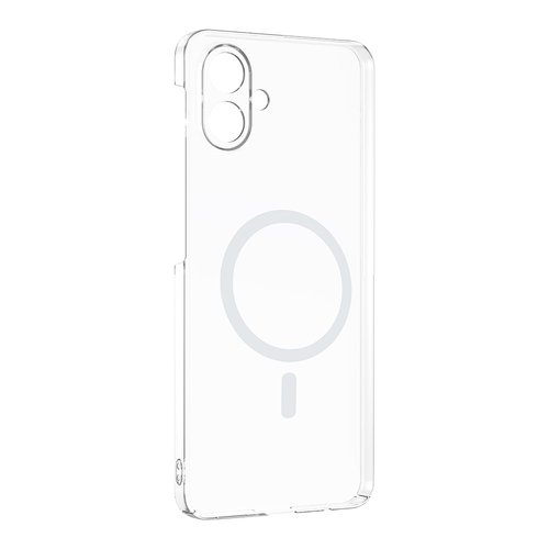 Galaxy A07 Kılıf Kamera Korumalı MagSafe Şarj Özellikli Lüx Şeffaf London Silikon Kapak