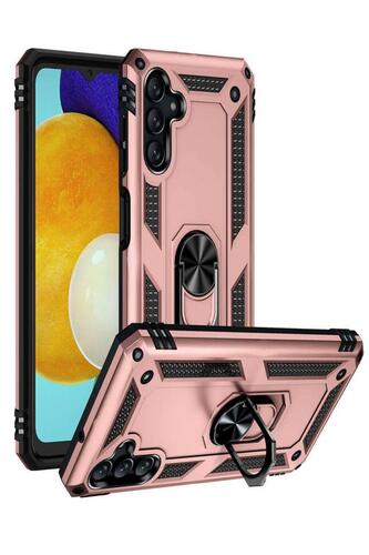 Galaxy A04S Kılıf Yüzüklü Standlı Manyetikli Armor Zırh