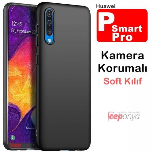 P Smart Pro 2019 Kamera Korumalı Soft Esnek Kalite Silikon Kılıf