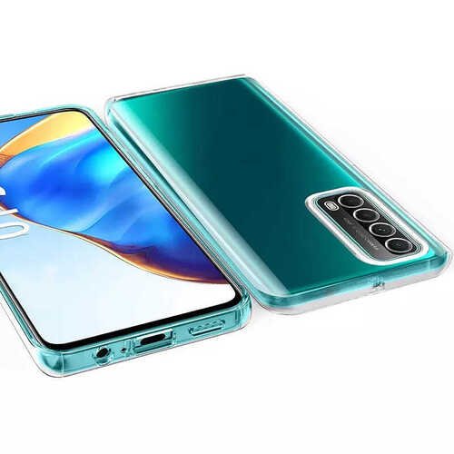 Huawei P Smart 2021 Kılıf 360 Tam Koruma Şeffaf Silikon