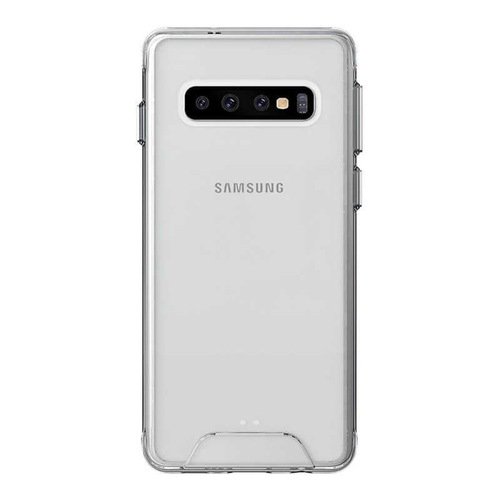 Galaxy S10 Kenarları Silikon Yüzeyi Sert Tamamen Şeffaf Kılıf