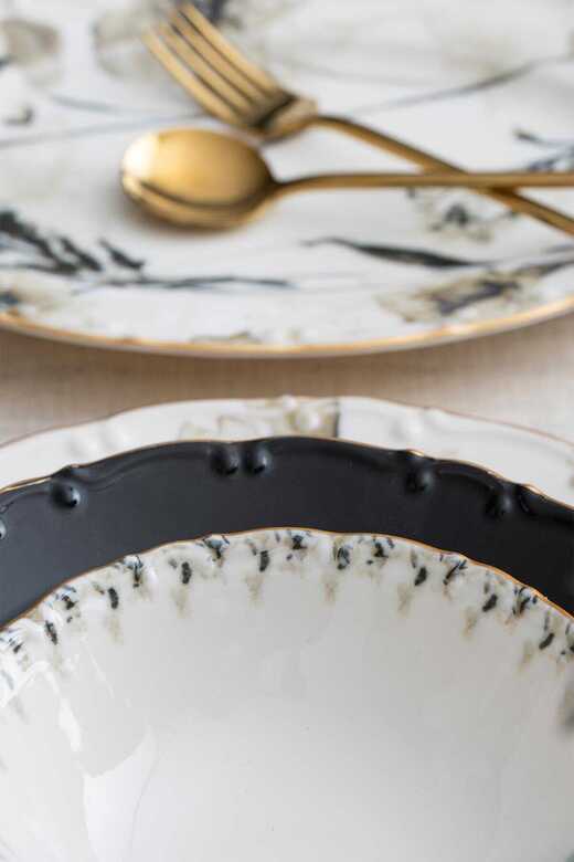 ACAR 12348 29 PRÇ BLACK STAR YEMEK TAKIMI
