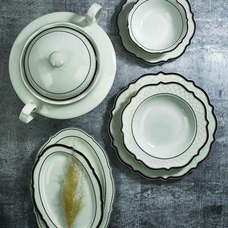 KORKMAZ A8240 ELİZA COLL. 60 P YEMEK TAKIMI