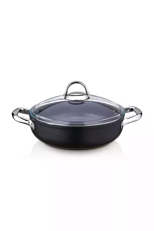 SAFLON 30 CM TİTANYUM KISA TENCERE