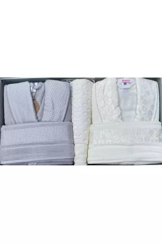 ÖZDİLEK BLOSSOM KREM-GRİ HAPPY SET