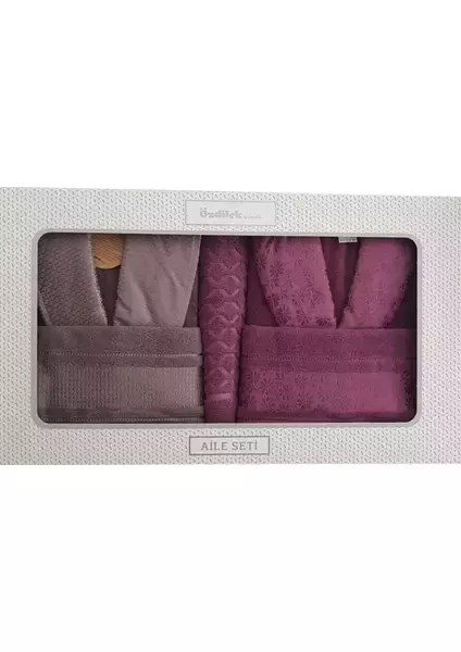 ÖZDİLEK BLOSSOM MÜRDÜM-ANTRASİT HAPPY SET