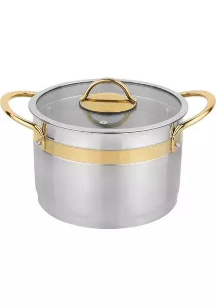 SCHAFER GOLDEN LİNE ÇLK TNCERE SET 8 PRÇ İNOX