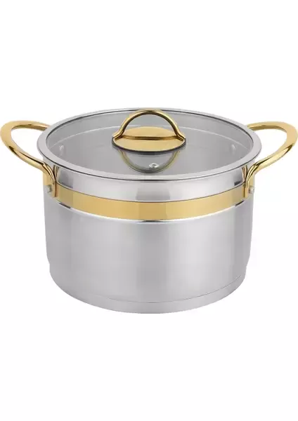 SCHAFER GOLDEN LİNE ÇLK TNCERE SET 8 PRÇ İNOX