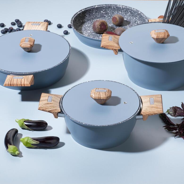 SCHAFER TOSCANA DÖKÜM TENC SET 7 PRÇ MAVİ