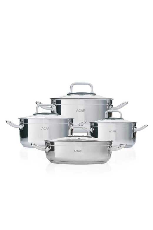 ACAR 17158 KARAT 8 PRÇ MERKÜR TENCERE SET