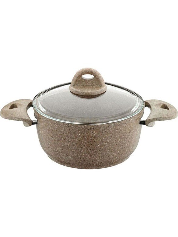 SAFLON 24 CM GRANİT DERİN TENCERE