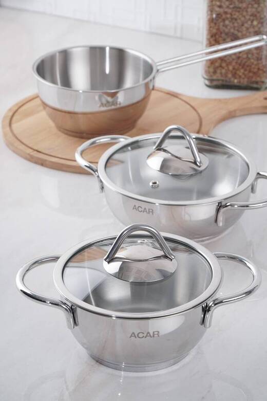 ACAR 17155 KARAT SİERA 5 PRÇ TENCERE SET