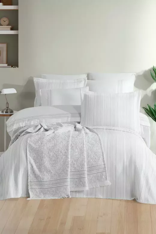 ELART MODERN ÇEYİZ PAKETİ HARMONY YEŞİL (10 PARÇA)
