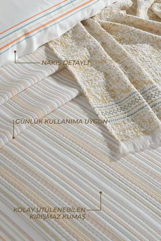 ELART MODERN ÇEYİZ PAKETİ HARMONY TARÇIN (10 PARÇA)