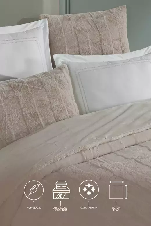 ELART COMFORT ÇEYİZ SETİ EMMA VİZON ÇİFT KİŞİLİK