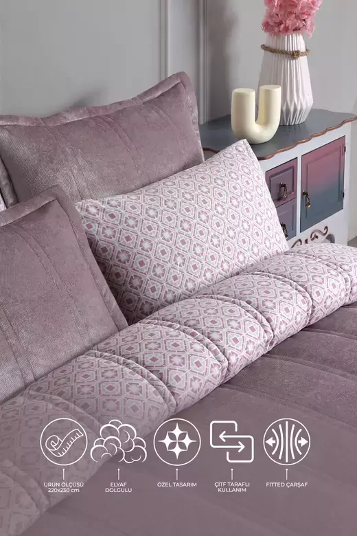 ELART COMFORT SET FANCY GÜLKURUSU ÇİFT KİŞİLİK