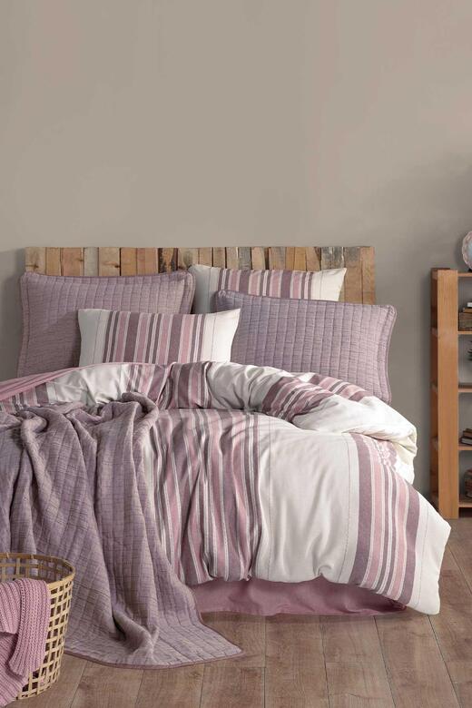 ELART NATUREL STYLE ÇİFT K. GÜLKURUSU NEVRESİMLİ YATAK SETİ