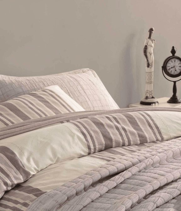 ELART NATUREL STYLE TK  NEVRESİMLİ YATAK SETİ VİZON