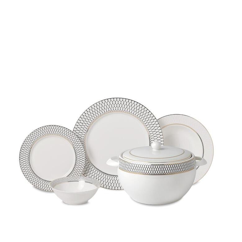 KORKMAZ A8362 PERLA COLL. 60 PRÇ YEMEK TKM (YUVARLAK)