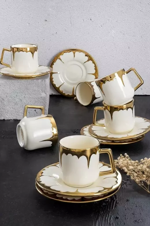 ACAR 5464-21-176 GOLD ROAD 6LI FİNCAN SET