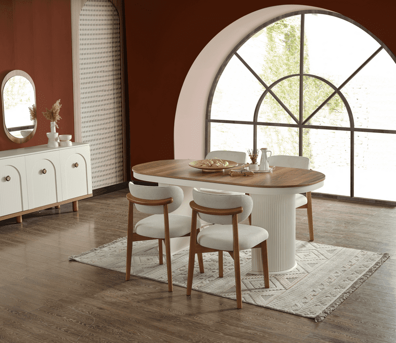 ELİF MOBİLYA bahama krem yemek odası