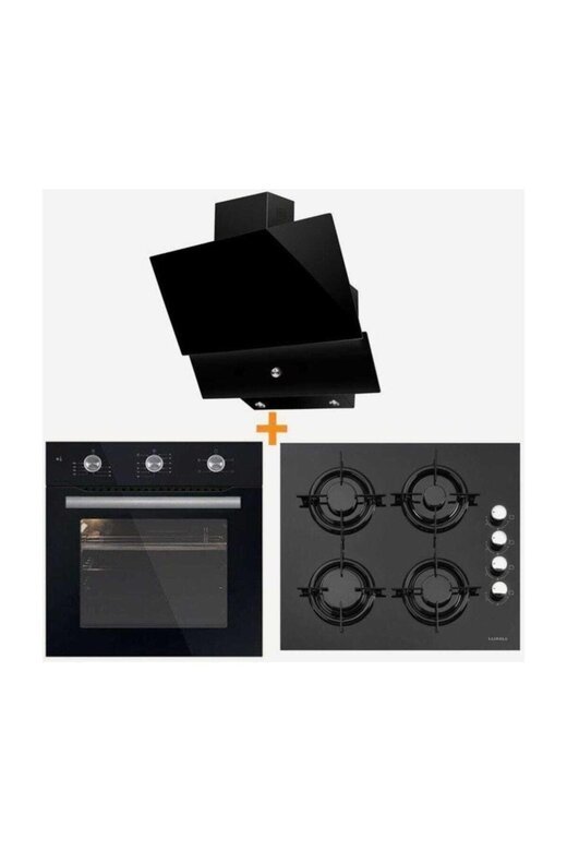 LÜXELL KRİSTAL SİYAH CAM SET
