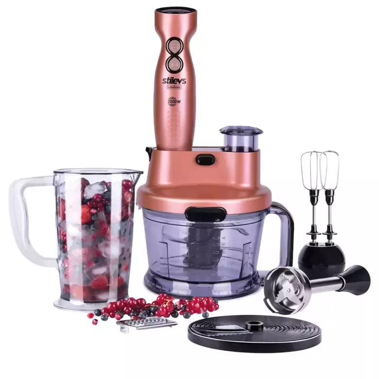 STİLEVS 22052 LİMİTLESS EL BLENDER SETİ ROSE