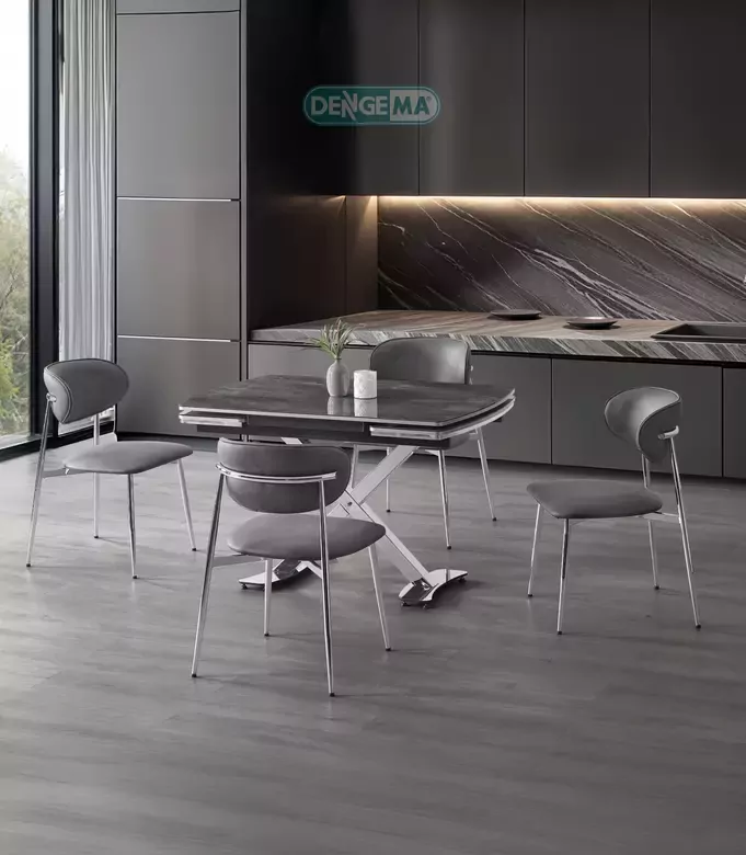 DENGEMA diamond 80 irony/krom masa takımı