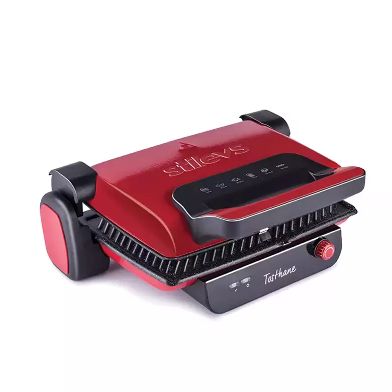 STİLEVS TOSTHANE SGH23101 GRANİT TOST MAKİNESİ KIRMIZI-VİŞNE