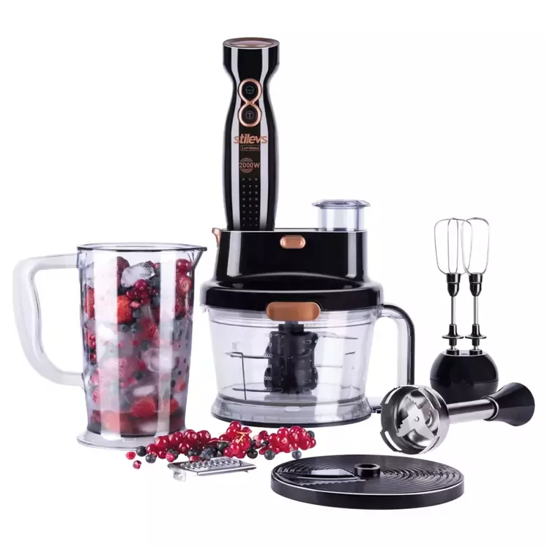 STİLEVS 22051 LİMİTLES EL BLENDER SET SİYAH