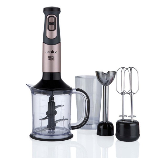 ARNİCA DİVA TREND EL BLENDER SETİ SİYAH ROSE 21593