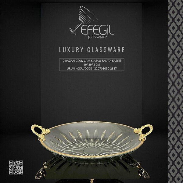EFEGİL ÇIRAĞAN GOLD 2837 SALATA KASESİ AYAKLI