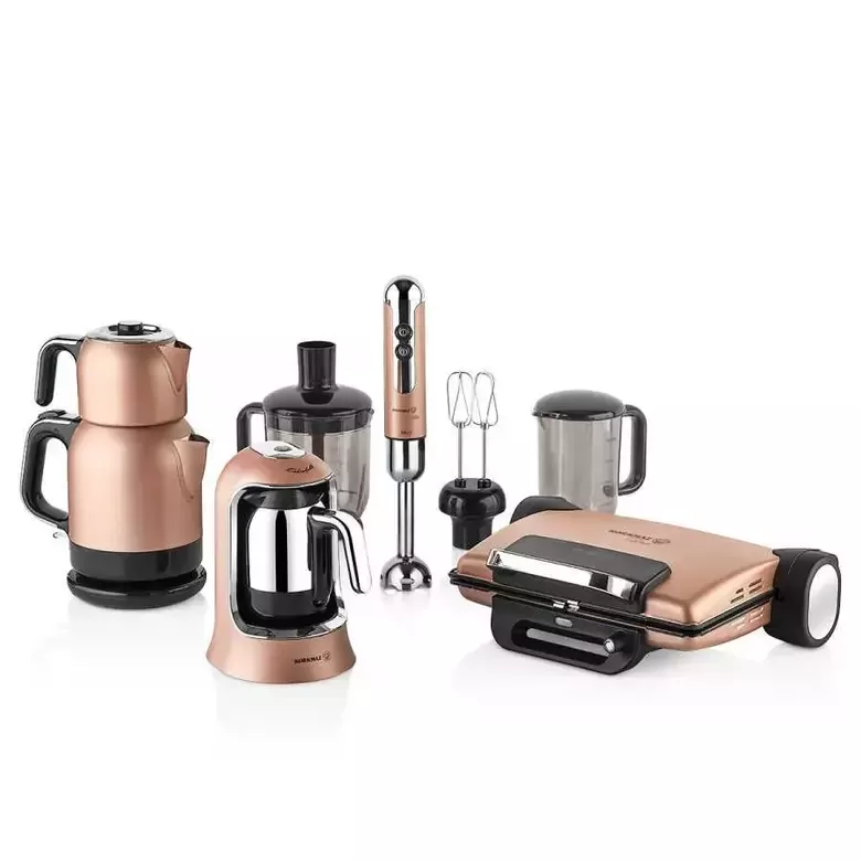 KORKMAZ ROSAGOLD A1817 14 PARÇA ELEKTRO SET