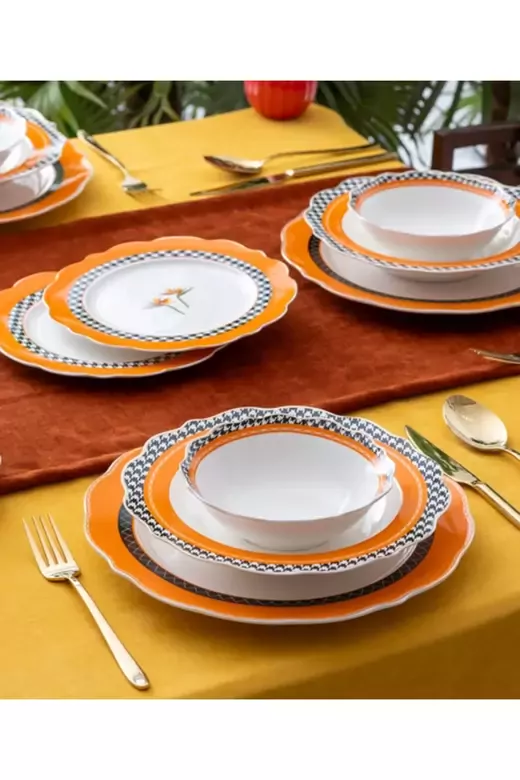 ACAR 5437 DİANA PORSELEN 24 PRÇ YEMEK TKM