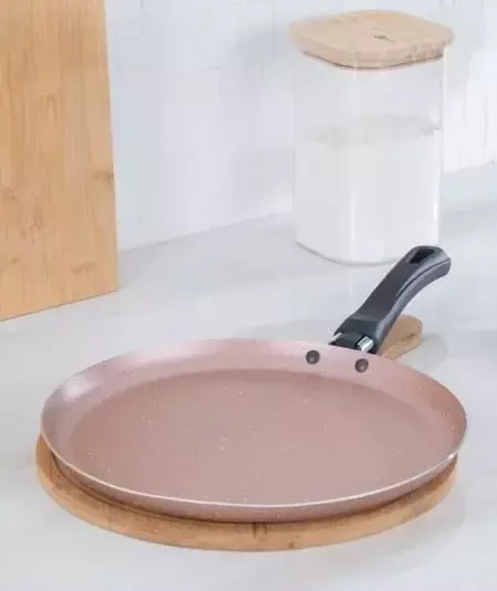 ACAR 257 DAMLA 26CM PEMBE KREP TAVA