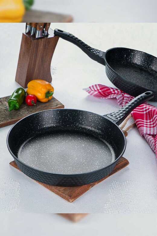 ACAR 40 DİAMANTE SİYAH 32 CM PIRLANTA TAVA