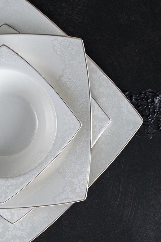 ACAR 347 NOVA PEARL 60 PRC.BONE CHINA YEMEK TAKIMI