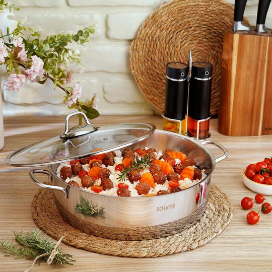 SCHAFER HELD ÇELİK BASIK TENC. 30 CM İNOX