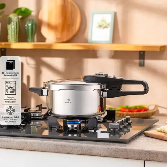 EMSAN FAST COOKER DÜDÜKLÜ TENCERE 4LT