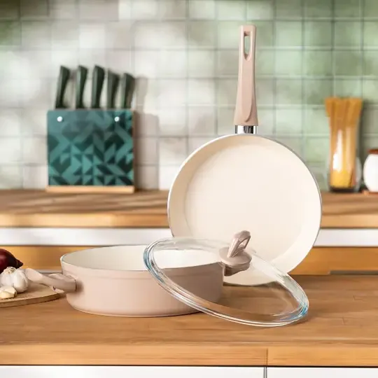 EMSAN SWİSS TAVA SETİ 3 PRÇ ROSE