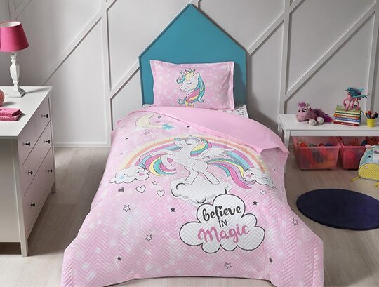 ÖZDİLEK NEV.TK FİTTED CAR RF TK PEMBE UNİCORN